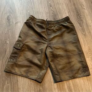 Quiksilver Olive Cargo Shorts for Men size m